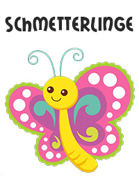 Gruppe-Schmetterlinge